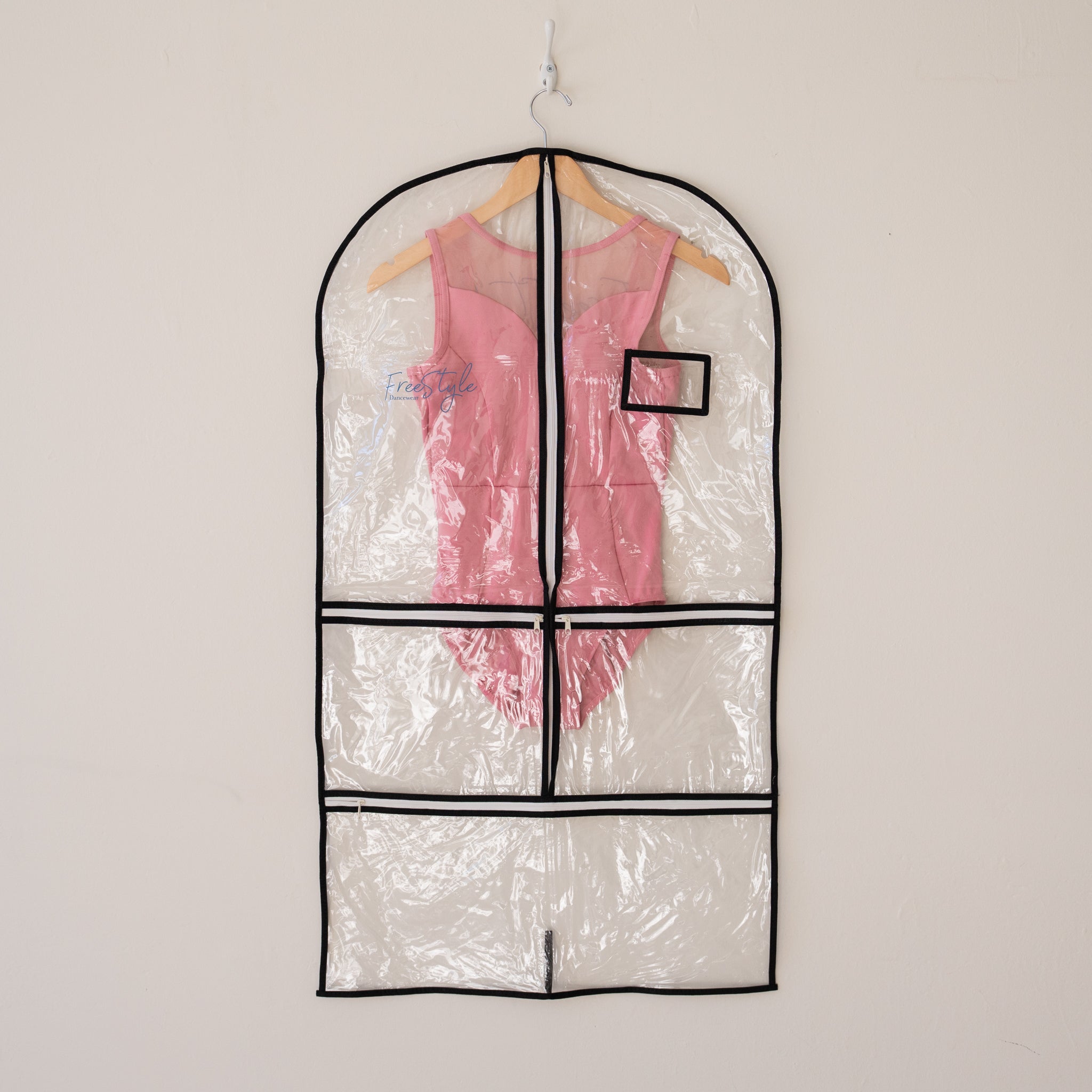 FreeStyle Dancewear Long, Clear Garment Bag for Costumes
