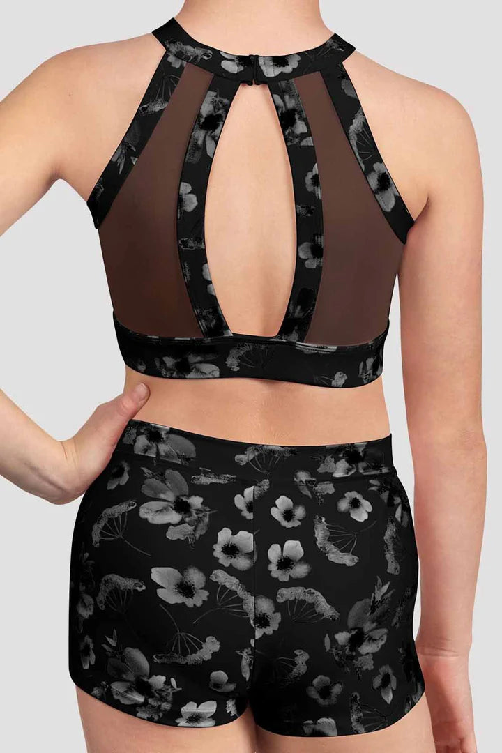 Petal High Neck Crop Top