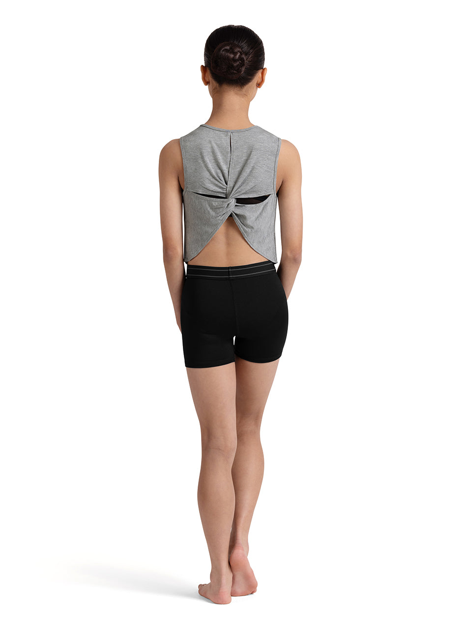 Camellia Front Print Crop Top- Child
