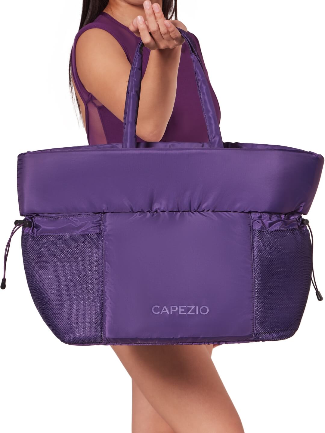 Studio Multi-Sleeve Tote- Aubergine