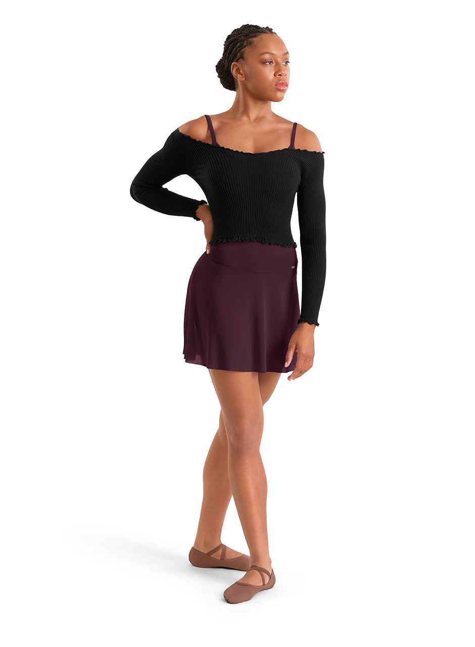 Mirella Ladies Adagio Mesh Skirt MS10005- FreeStyle Dancewear Canada