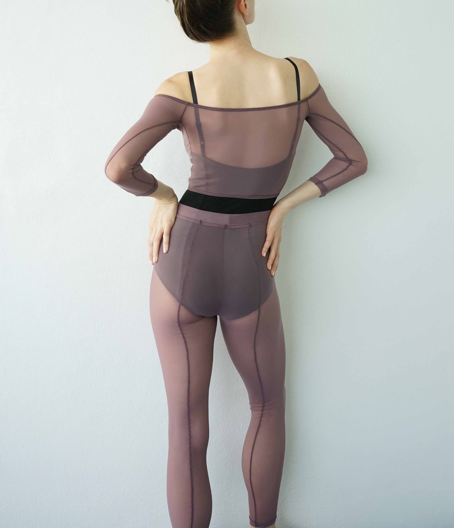 Meshies Crop Top- Amethsyt