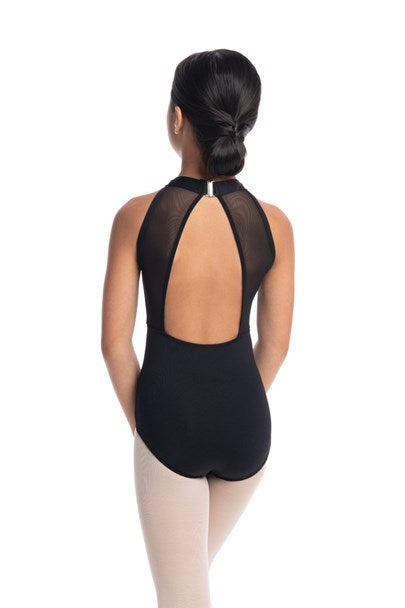 Girls Vera Leotard with Mesh