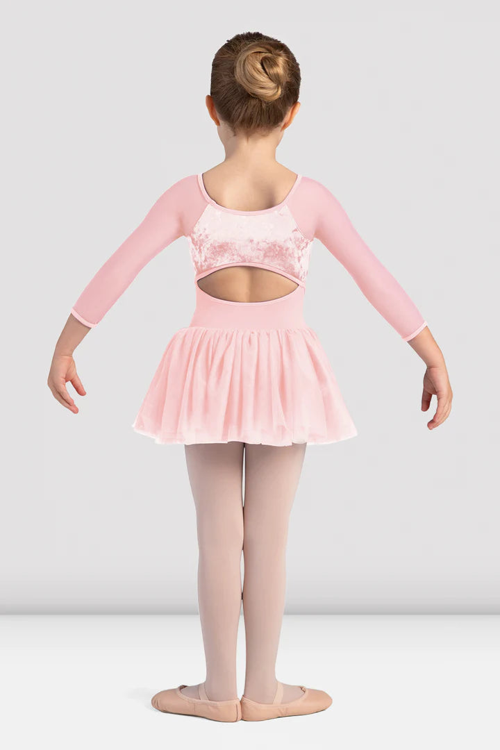 Kelsey Velvet 3/4 Sleeve Tutu Dress