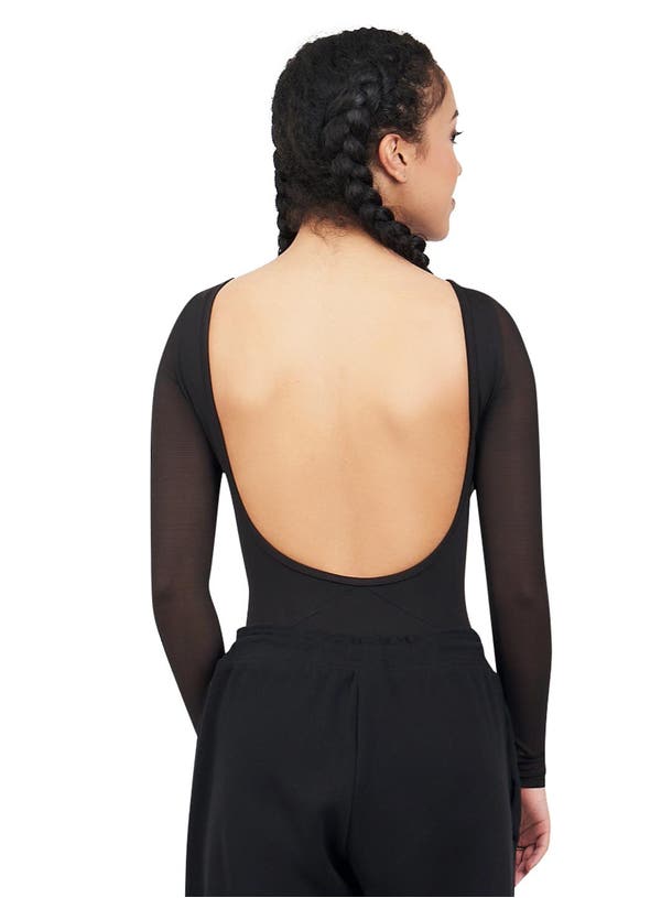 Dance Active Front Keyhole Long Sleeve Leotard- Adult