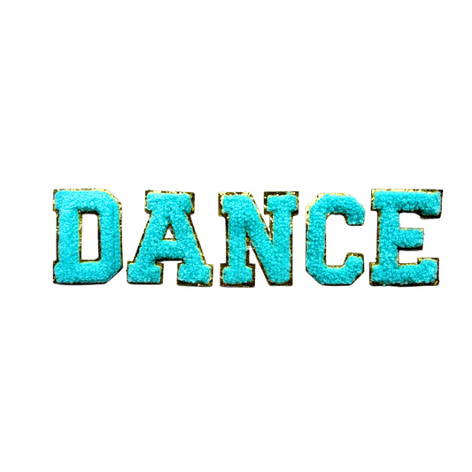 Letter Patch- Aqua