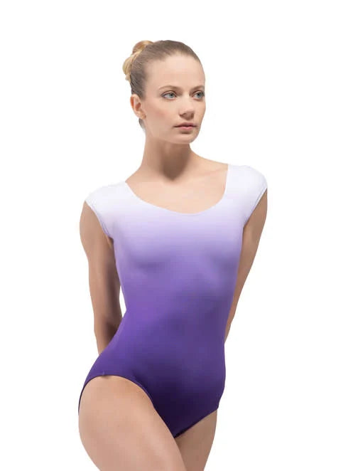 Female dancer wearing Ballet Rosa Solange 1048MFA leotard in viola.