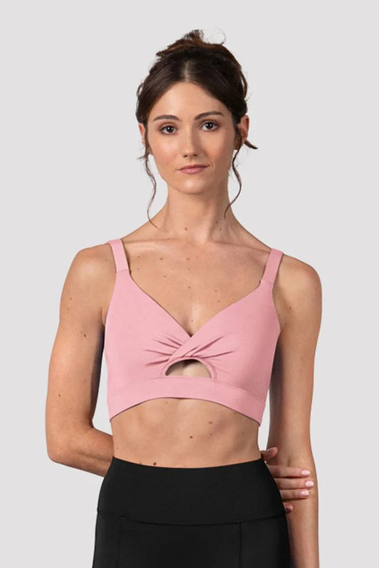 Ladies Vivian Twist Front Crop Top