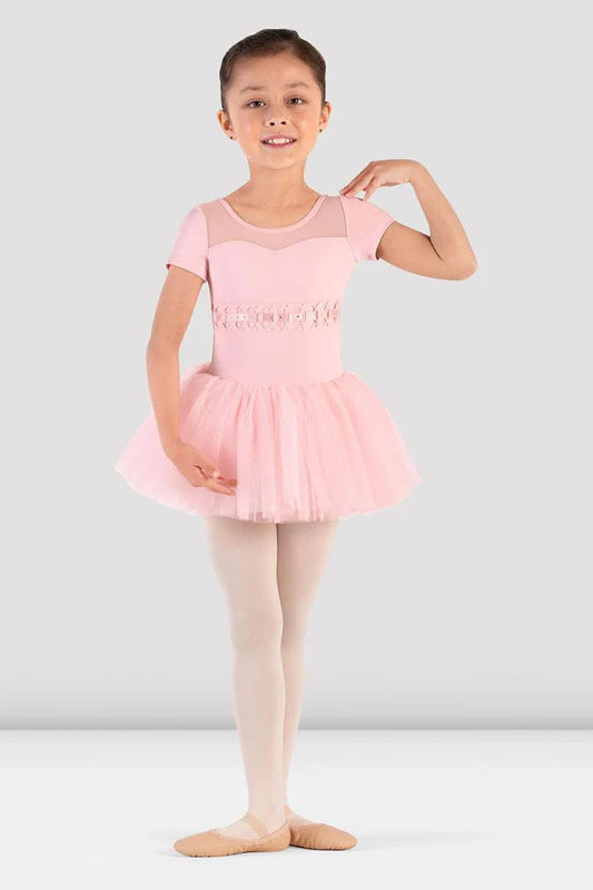 Girls Daliah Cap Sleeve Tutu Dress