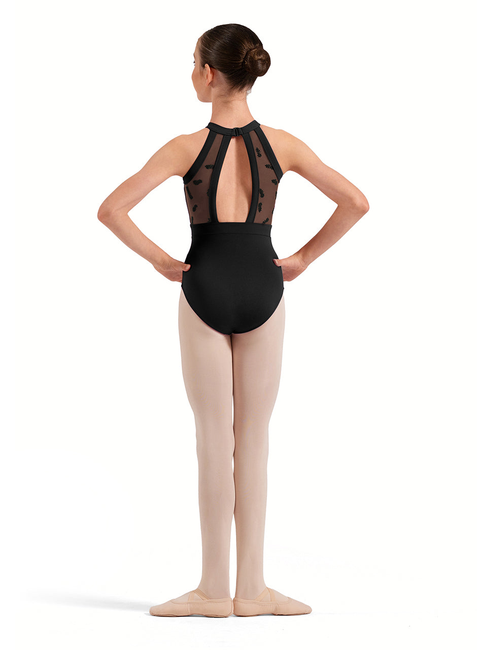 Girls Ella Floral Halterneck Leotard