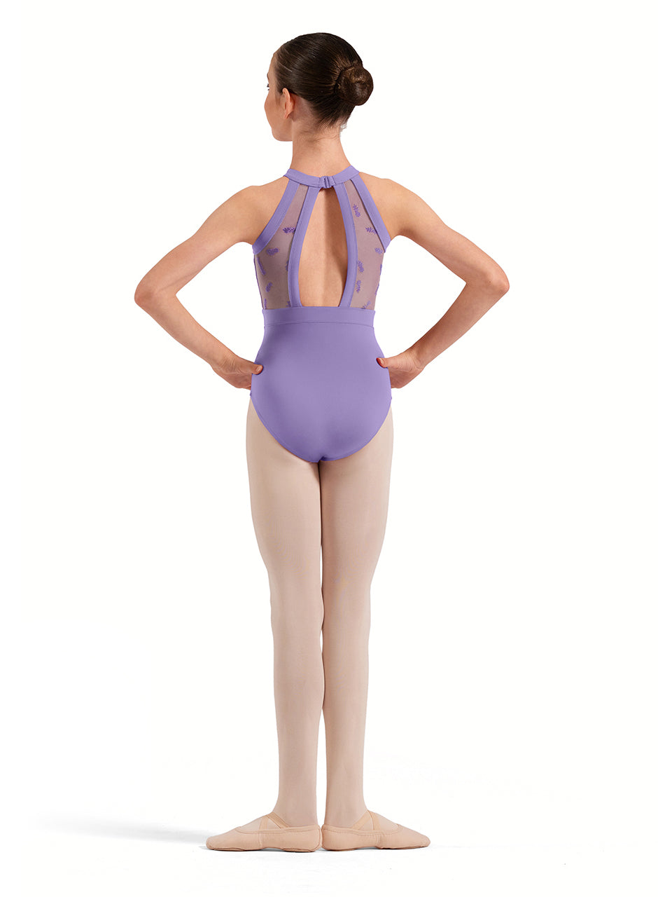 Girls Ella Floral Halterneck Leotard