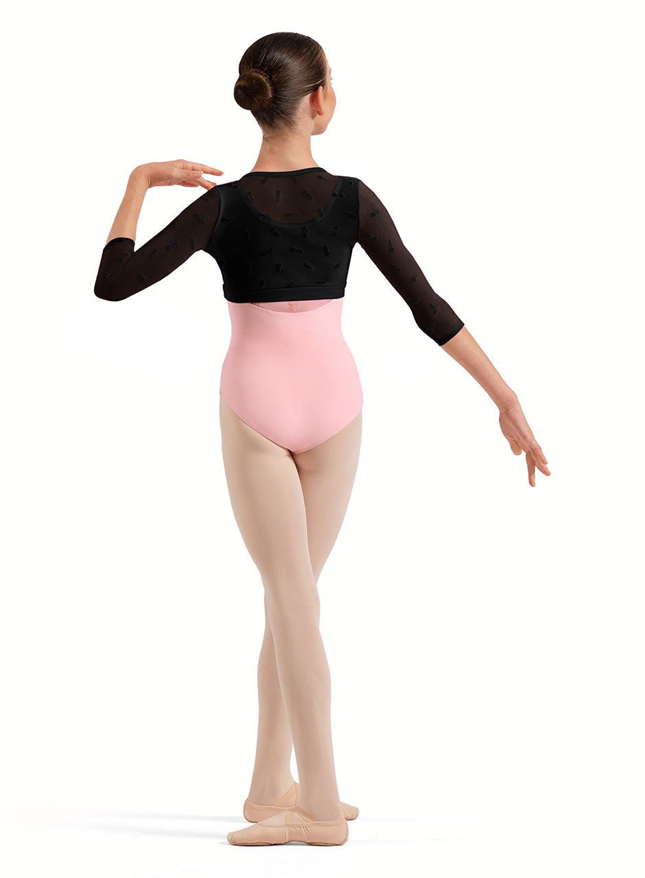 Bloch Girls Lucy Floral 3/4 Sleeve Wrap Top CZ30035- FreeStyle Dancewear Canada