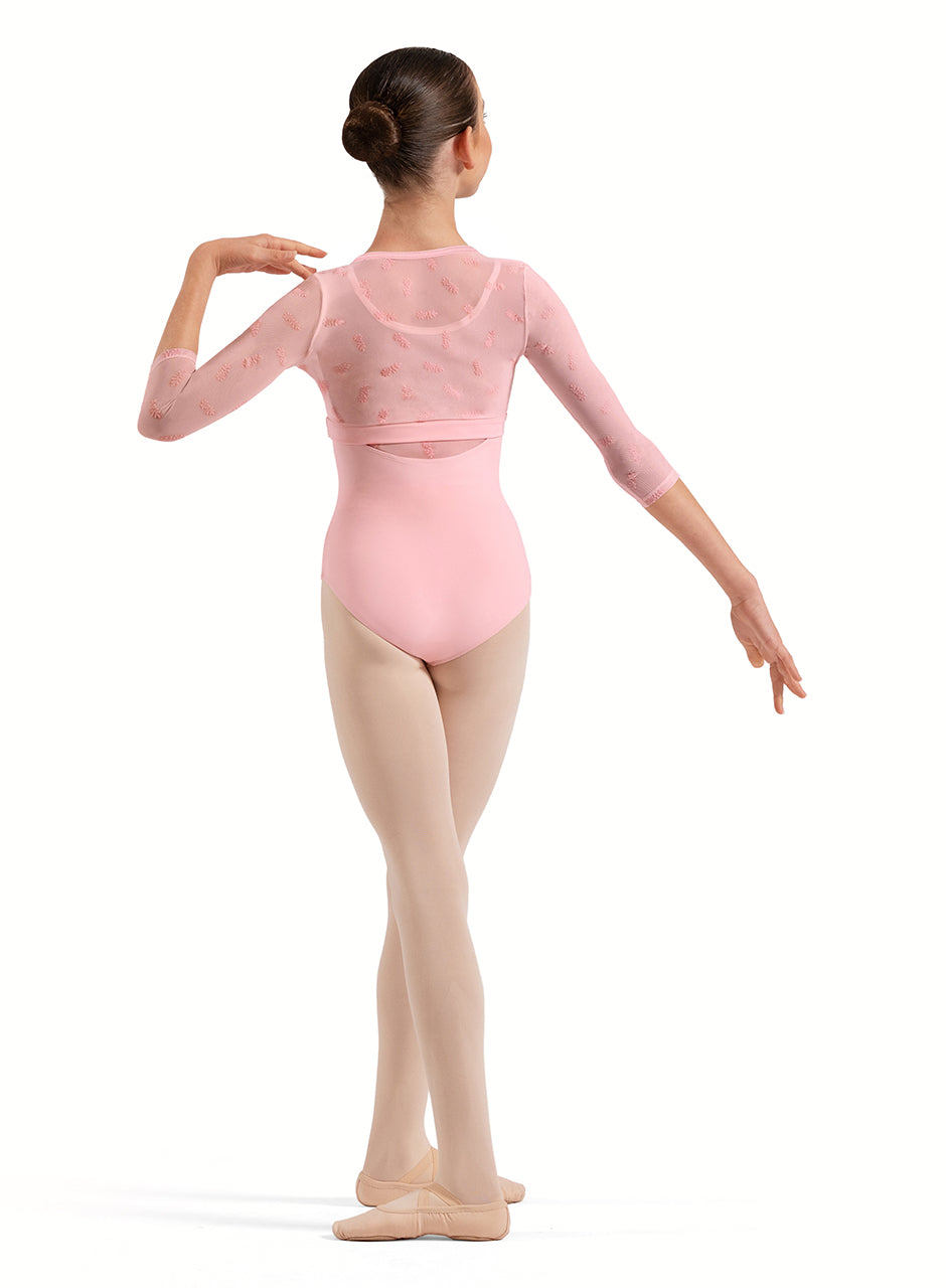 Bloch Girls Lucy Floral 3/4 Sleeve Wrap Top CZ30035- FreeStyle Dancewear Canada