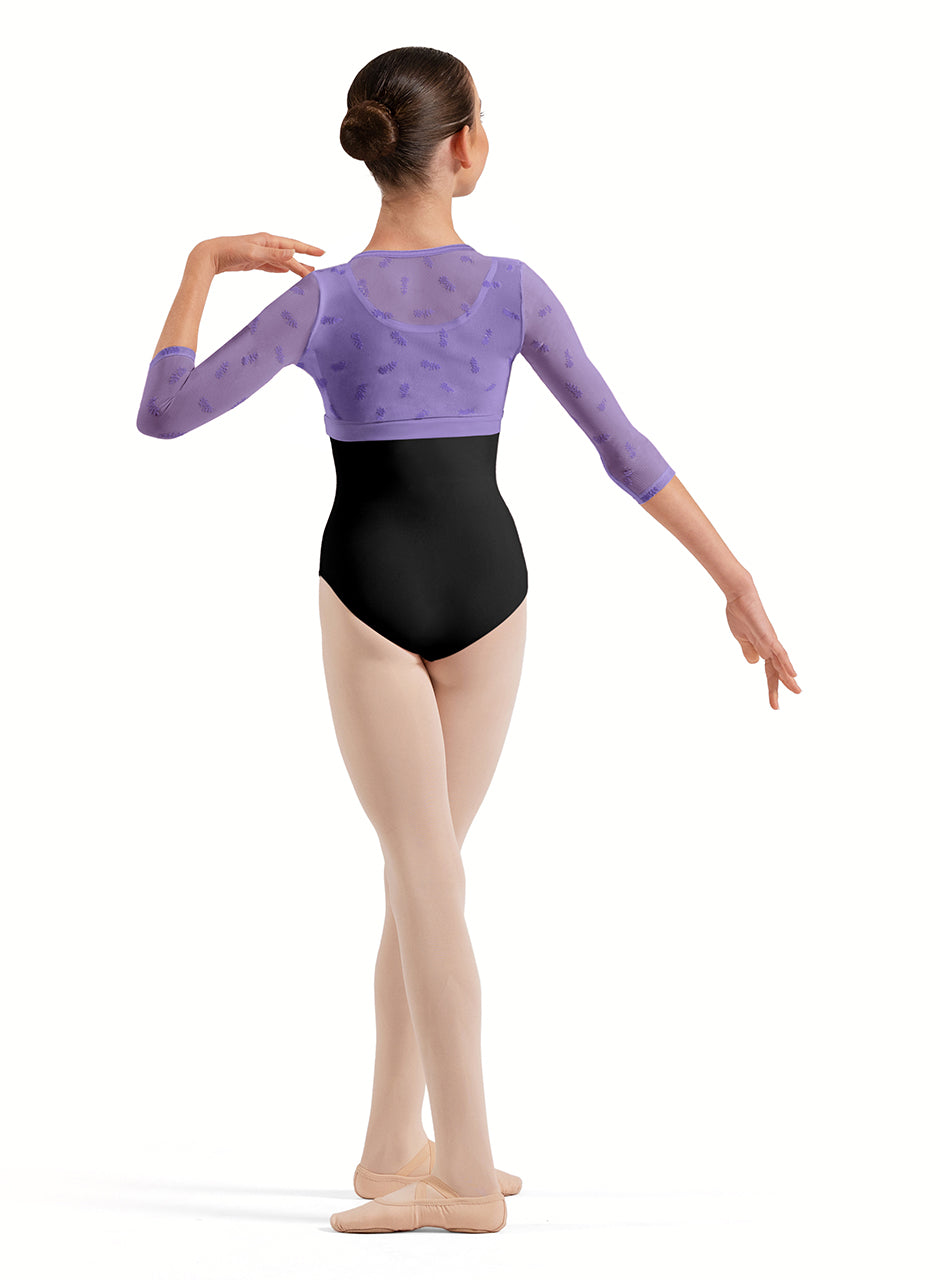 Bloch Girls Lucy Floral 3/4 Sleeve Wrap Top CZ30035- FreeStyle Dancewear Canada