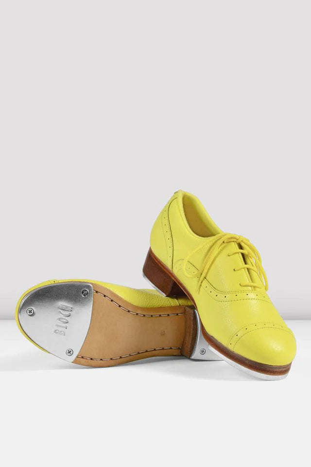 Ladies Jason Samuels Smith Pebble Leather Tap Shoes- Limited Edition Yellow