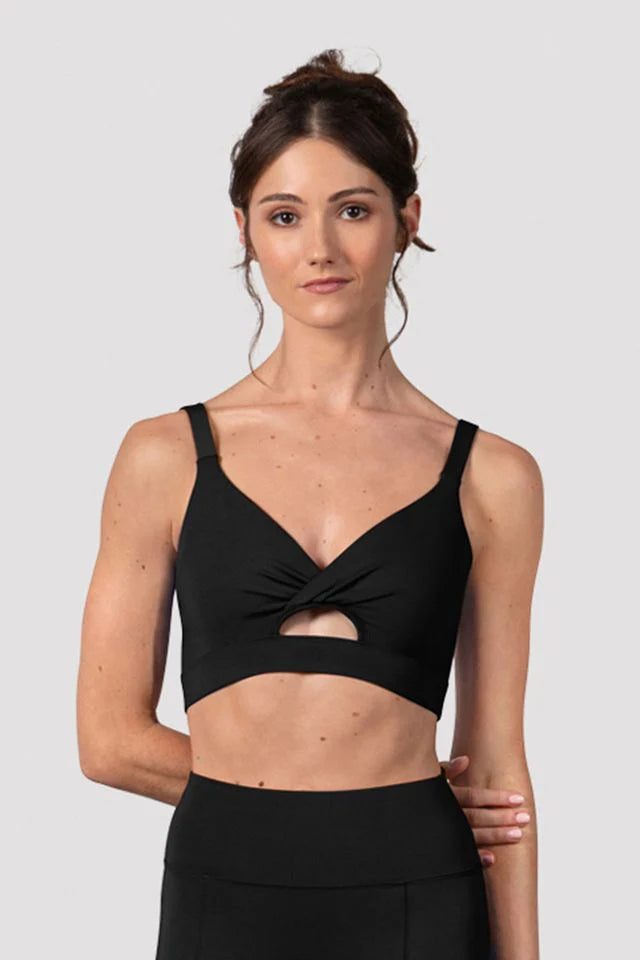 Ladies Vivian Twist Front Crop Top