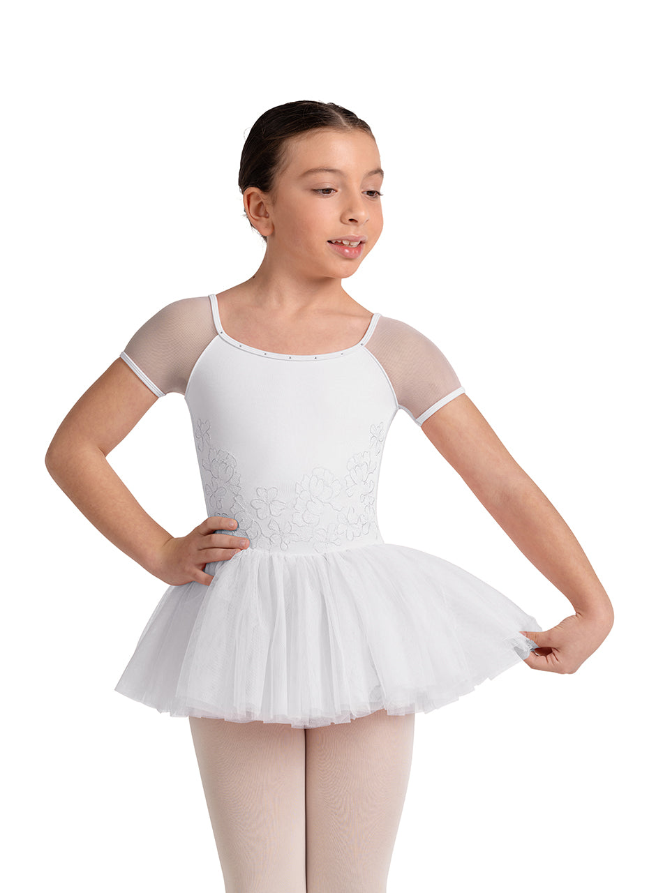 Camellia Cap Sleeve Tutu Leotard