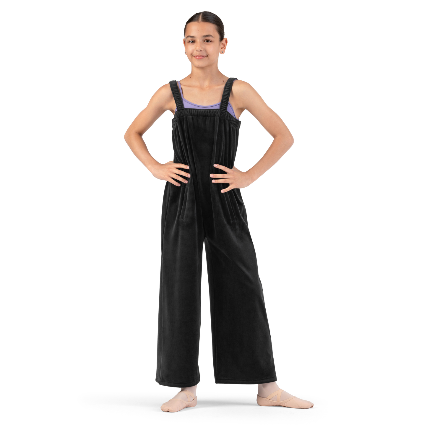 Girls Susan Velvet Jumpsuit