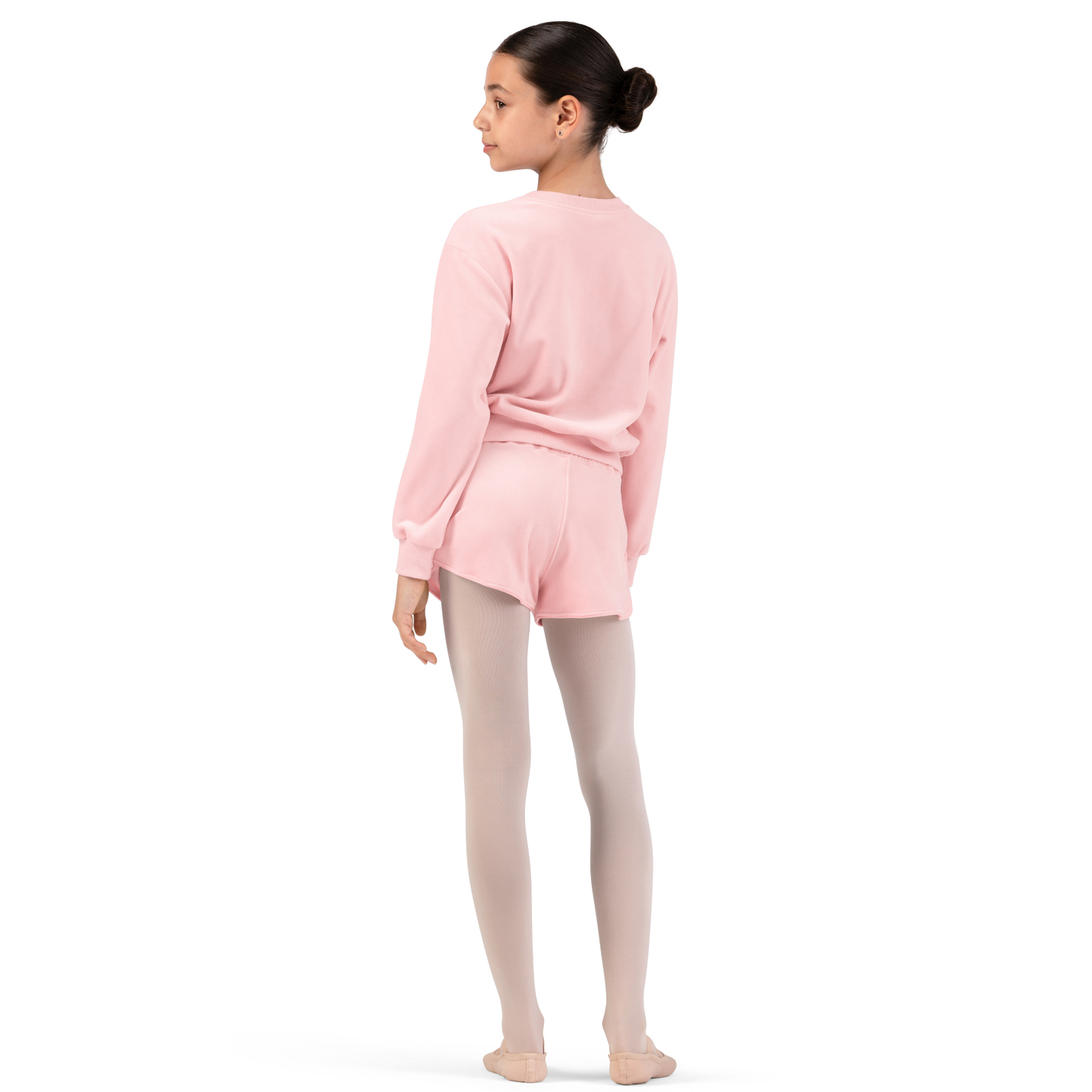 Girls Lily Velvet Crew Neck Jumper