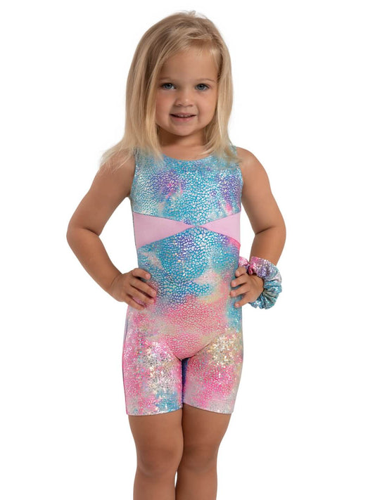 Unicorn Disco Stardust Biketard - Children's