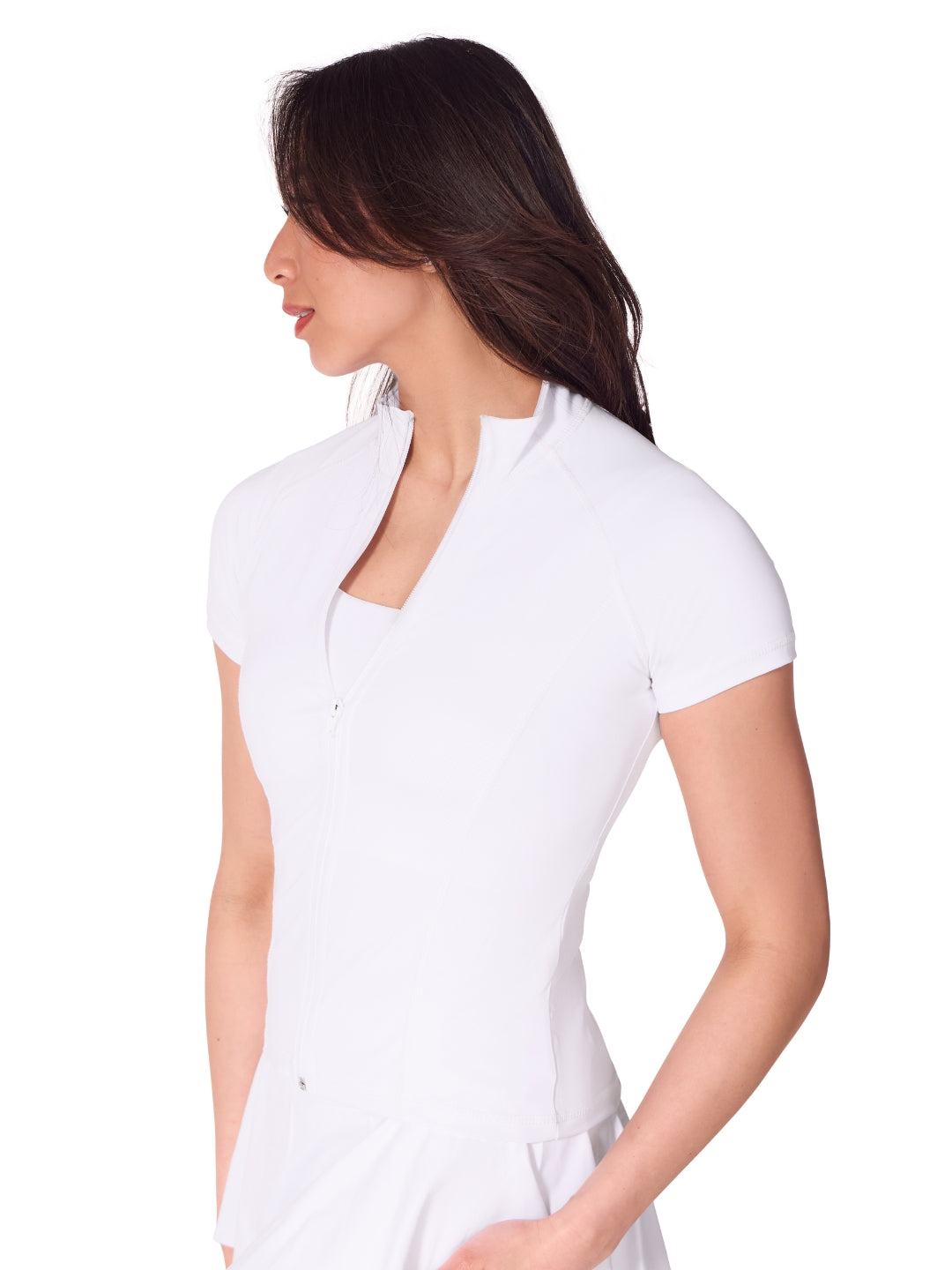 Studio Collection Short Sleeve Zip Top - Child