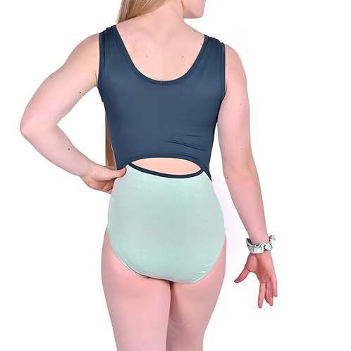 Breezy Mesh Tank Leotard- Sentimental Sherbet