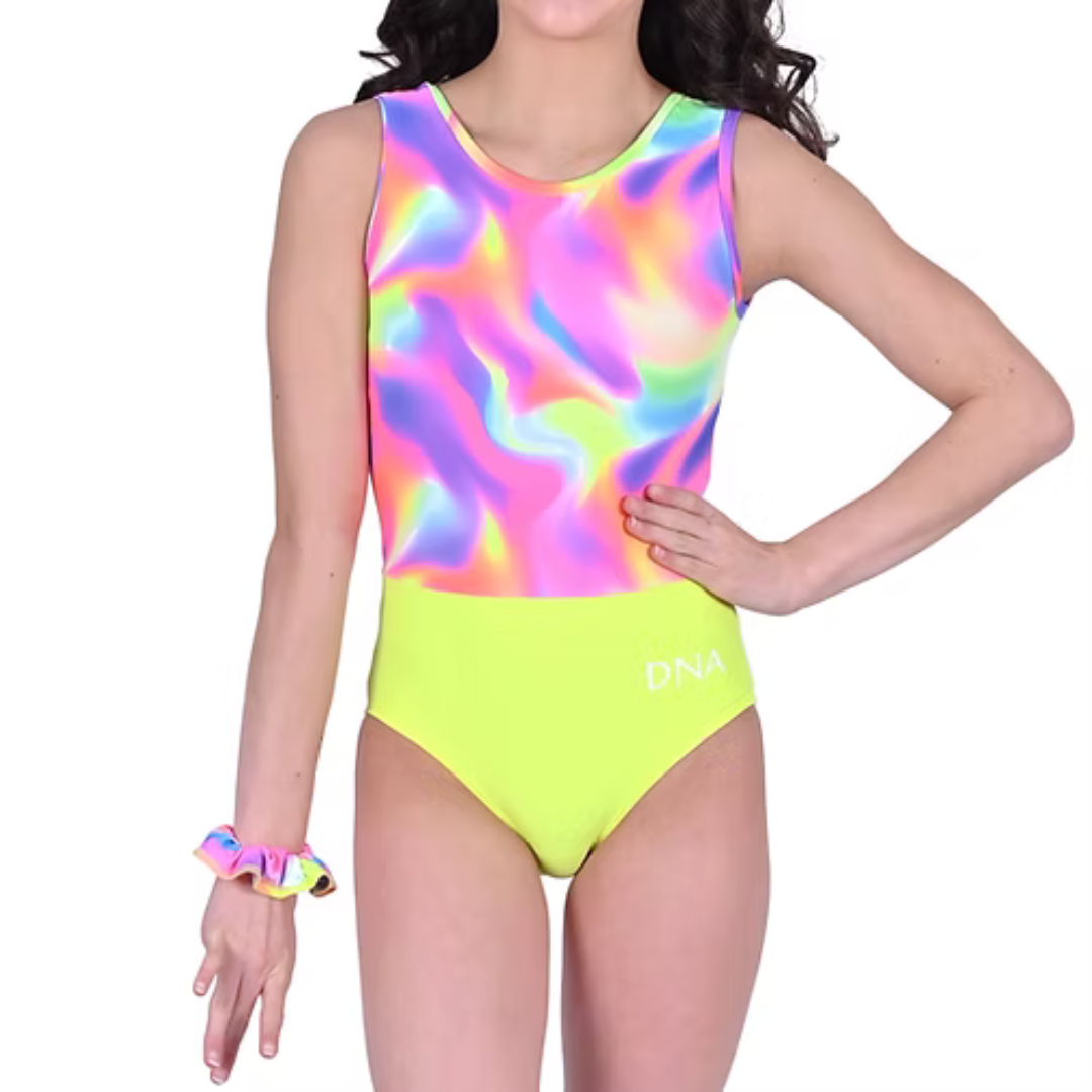 Switch Split Tank Print Leotard- Skater