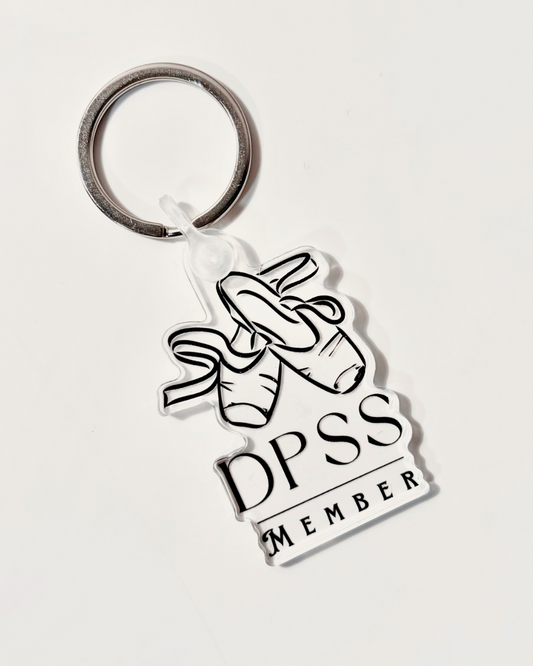 Dead Pointe Shoe Society Member Key Chain