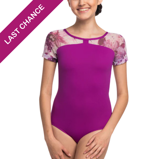 Natasha Leotard with Vivd Floral Print- Limited Edition