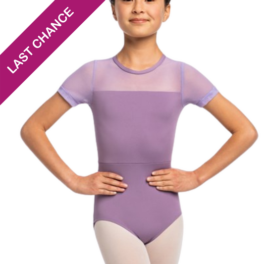 Girls Renee Leotard with Mesh