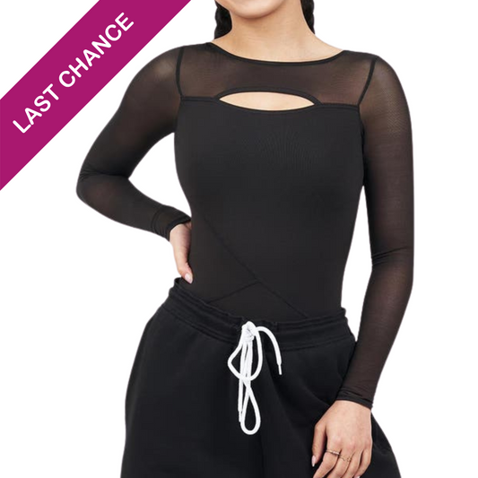 Dance Active Front Keyhole Long Sleeve Leotard- Adult