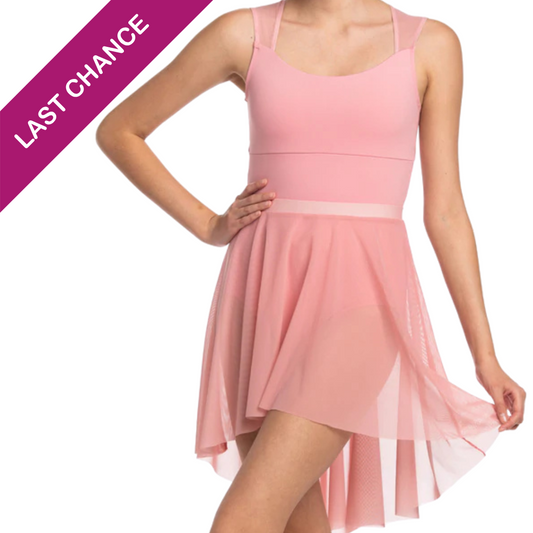 High Low Mesh Skirt in Peony Pink- Limited Edition