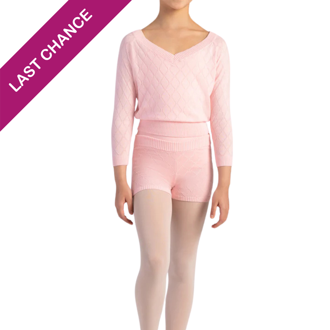 Poise Knit V- Neck Cropped Sweater