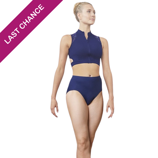 Nova Zip Front Crop Top