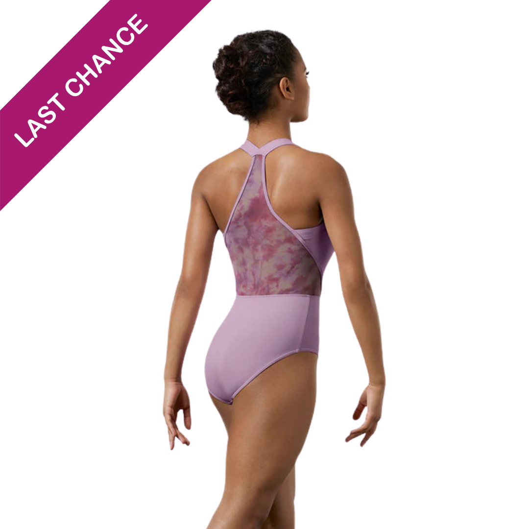 Ladies Mirella Watercolour Wide Strap Leotard