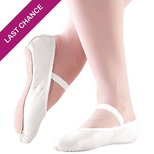 Full Sole Leather Ballet Shoe with Drawstring