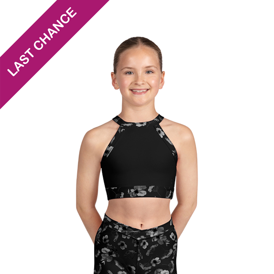 Petal High Neck Crop Top