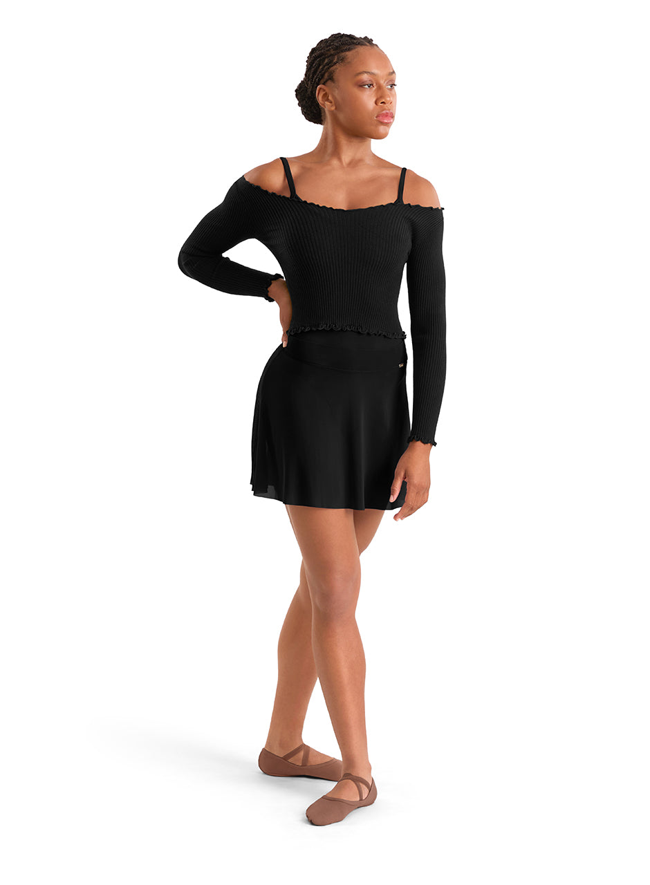 Mirella Ladies Adagio Mesh Skirt MS10005- FreeStyle Dancewear Canada