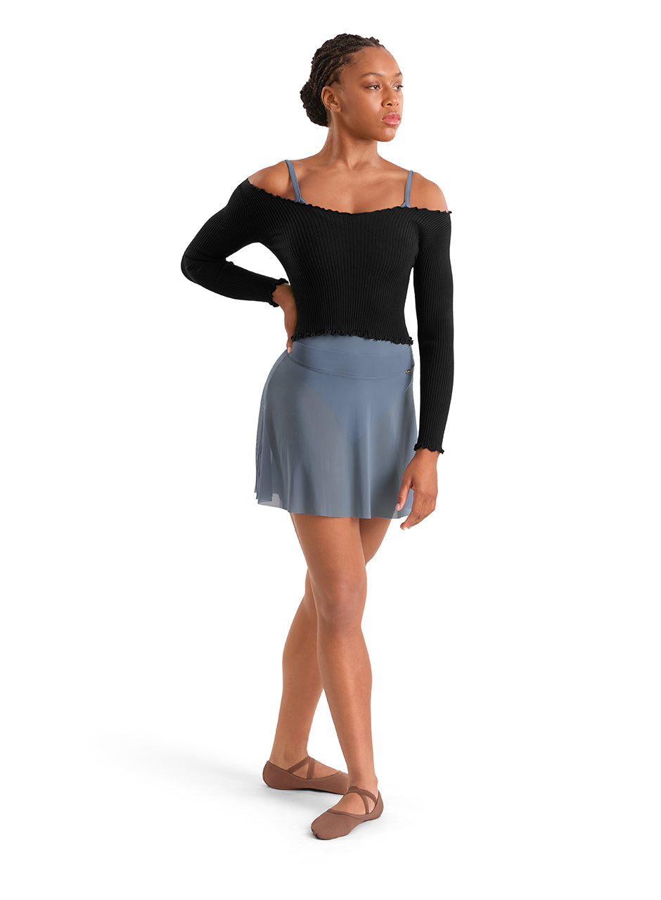 Mirella Ladies Adagio Mesh Skirt MS10005- FreeStyle Dancewear Canada