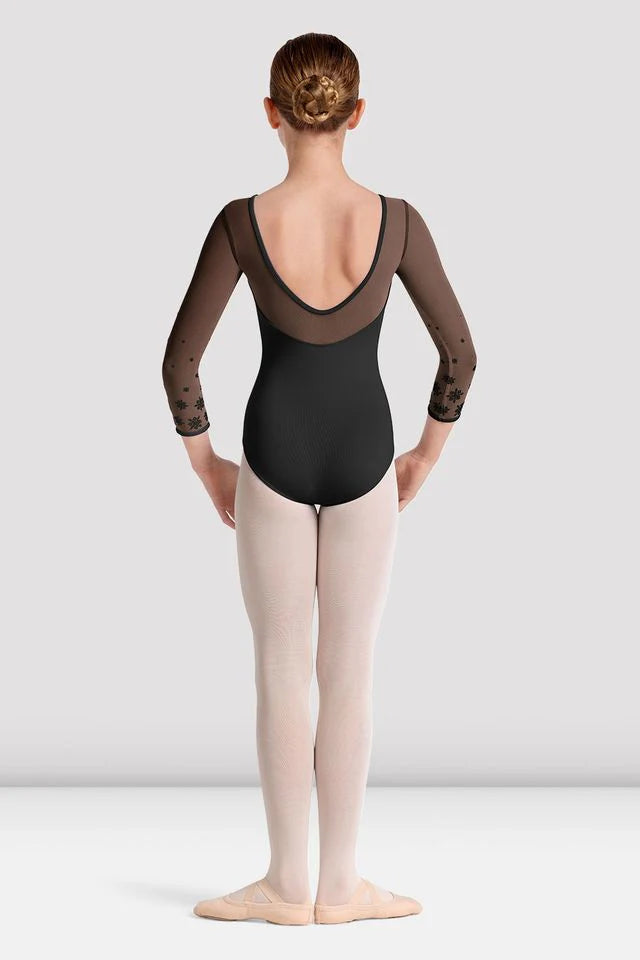 Girls Mirella Kaleidoscope 3/4 Sleeve Leotard