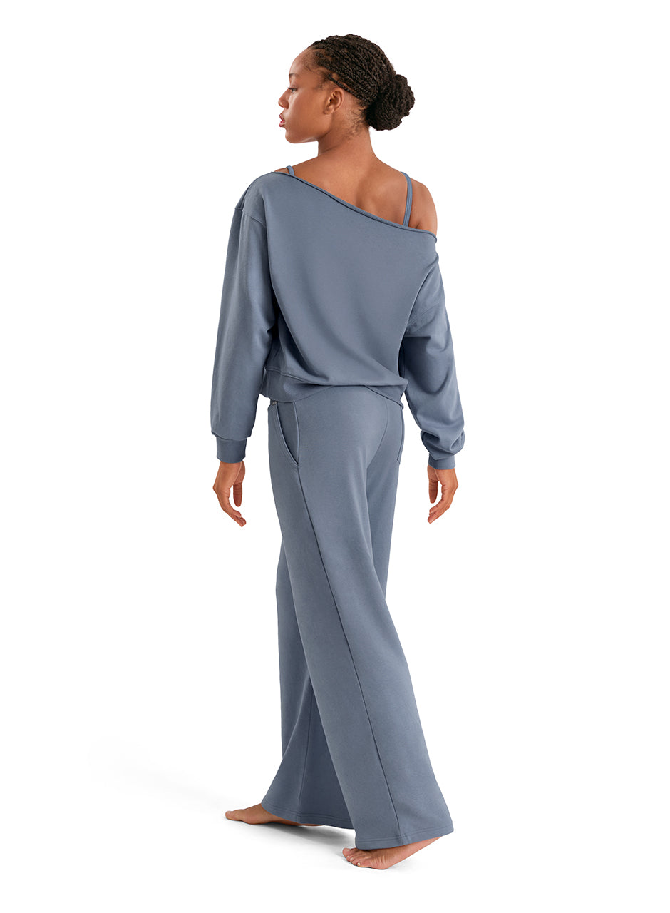 Ladies Adagio Wide Leg Sweatpant