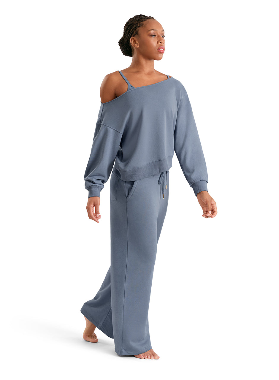 Ladies Adagio Wide Leg Sweatpant