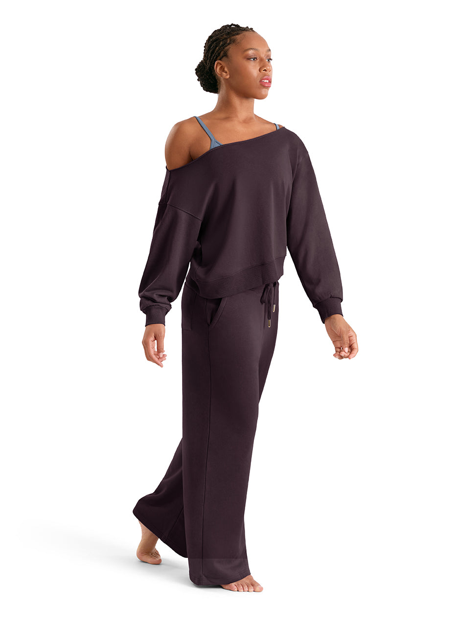Ladies Adagio Wide Leg Sweatpant