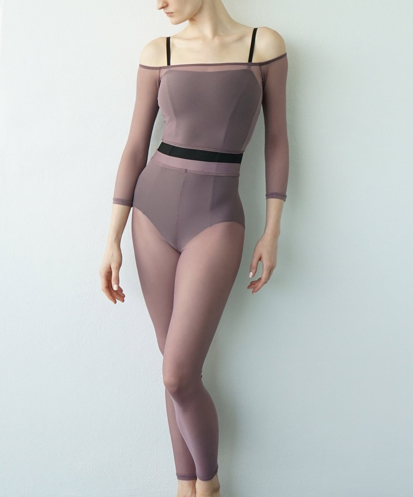 Meshies Crop Top- Amethsyt