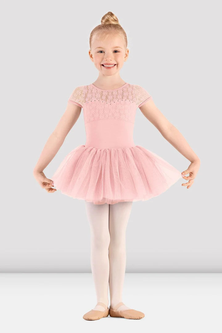 Girls Mirella Majesty Cap Sleeve Tutu Dress