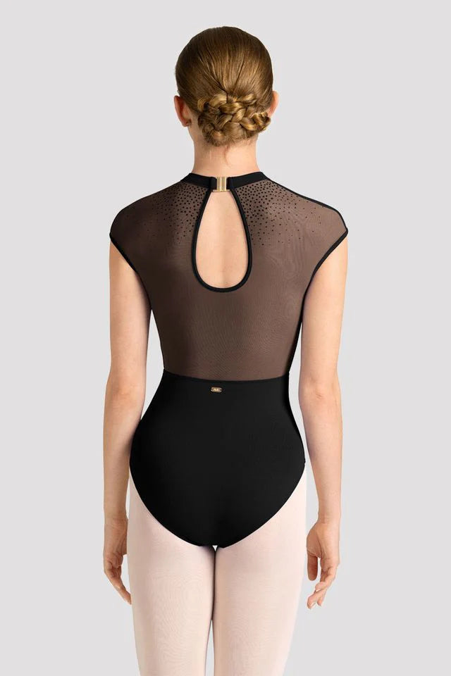 Ladies Mirella Celeste Cap Sleeve Printed Leotard