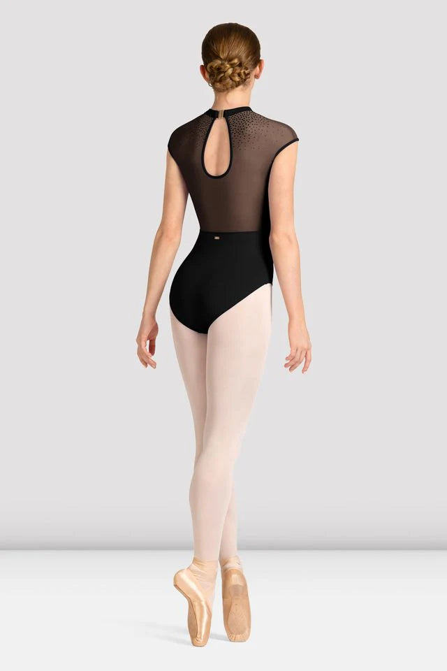 Ladies Mirella Celeste Cap Sleeve Printed Leotard