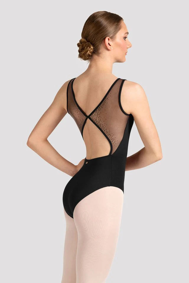 Ladies Mirella Celeste Boat Neck Printed Leotard