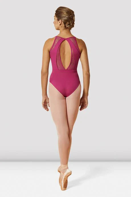 Mirella Open Back Lace Camisole Leotard