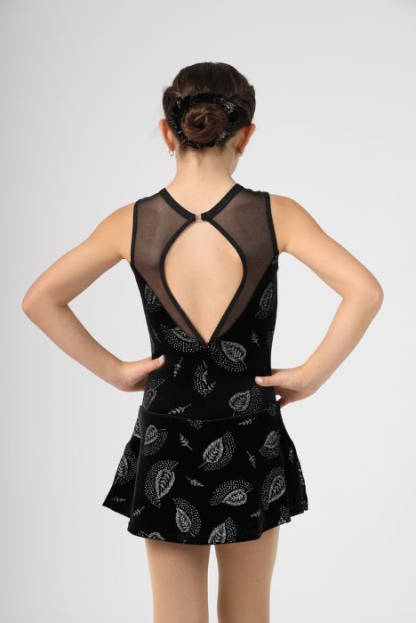 Sleeveless Glitter Velvet Dress